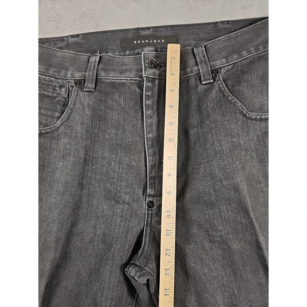 Vintage Sean John Hamilton Jeans Mens 40x32 Black Relaxed Straight Cotton J870‎